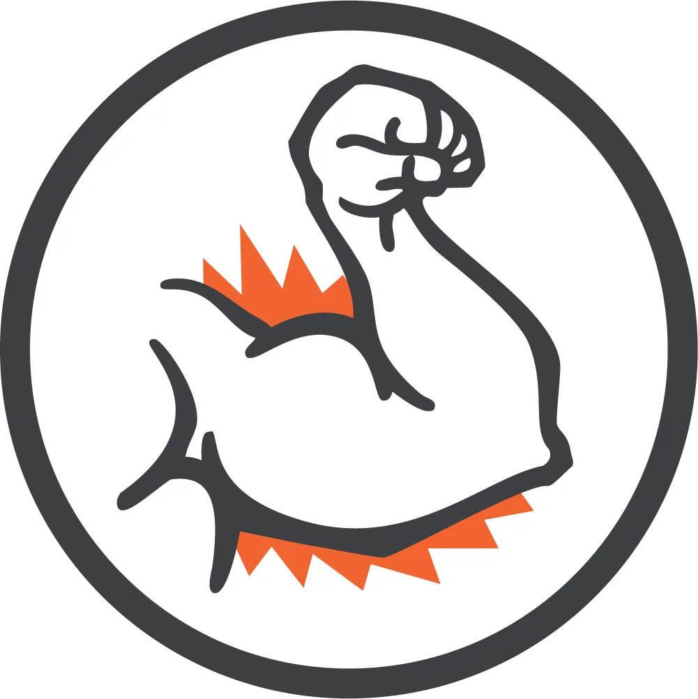 College Muscle Movers logo mark