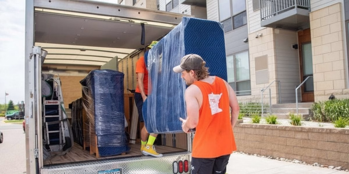 Twin Cities Apartment Movers Twin Cities apartment movers loading furniture into a truck.